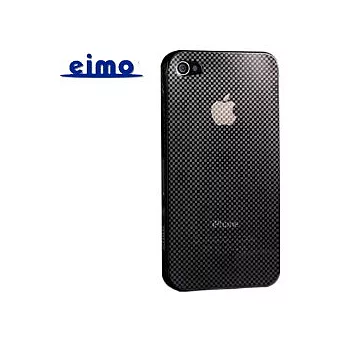 eimo iPhone4 輕薄保護殼—時尚方格紋(透黑)