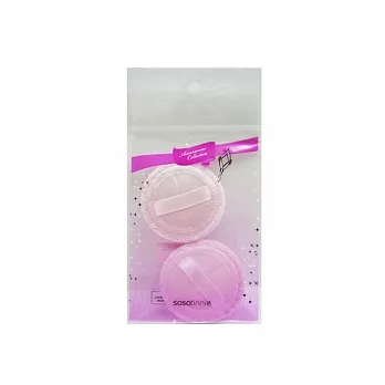 Sasa tinnie●粉紅化妝粉撲-圓型(2入)