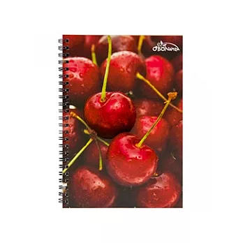 美國O’BON環保甘蔗筆記本(A6)水果系列Cherry彩色