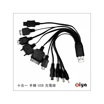 十合一 USB 充電線