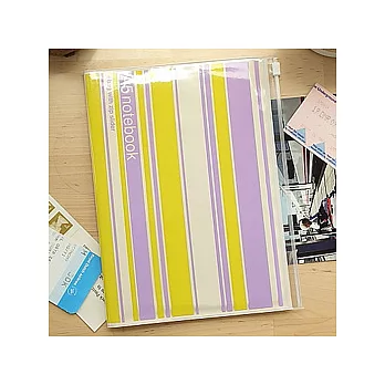 MARK’S條紋儲物袋+筆記本(淡紫/黃/白)