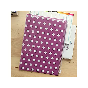 MARK’S圓點儲物袋+筆記本(紫底白點)