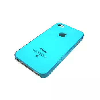 Uniboo iphone4超薄晶彩保護殼-藍色