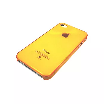 Uniboo iphone4超薄晶彩保護殼-橘色橘色