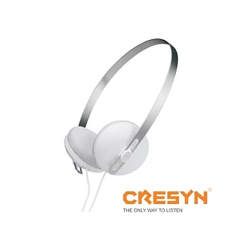 CRESYN 可立新 C300H (馬卡龍耳機 Pastel) 耳罩式耳機 - 白