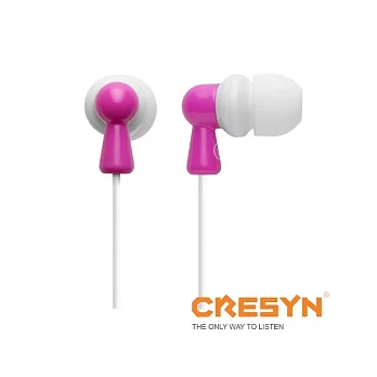 CRESYN 可立新 C222E 隔音耳塞式耳機 - 粉紅