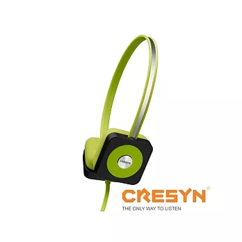 CRESYN 可立新 C515H (彩色方塊 Disc) 耳罩式耳機 - 綠