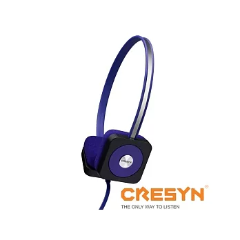 CRESYN 可立新 C515H (彩色方塊 Disc) 耳罩式耳機 - 紫羅蘭