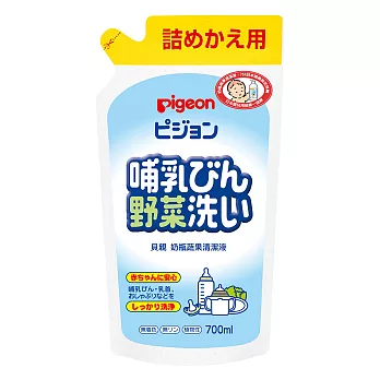 日本貝親-奶瓶蔬果清潔液700ml補充包