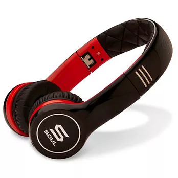 SOUL by Ludacris 動感型便利式SL100 手機麥克風 耳罩式耳機(黑紅色)