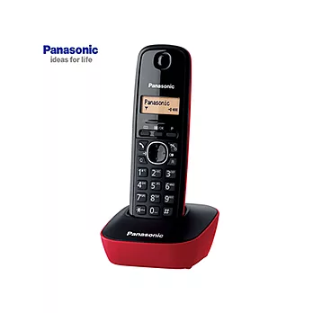 Panasonic DECT數位無線電話_KX-TG1611TWR(二年保固)-紅色