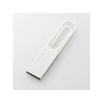 nendo Data Clip迴紋針USB隨身碟 (白)