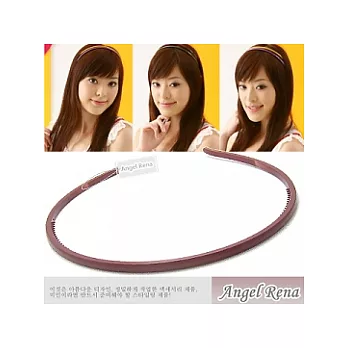 【Angel Rena】韓製˙細版壓克力時尚髮箍(清砂磚紅)