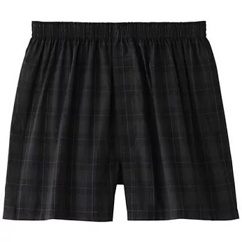 [MUJI 無印良品]男棉布帛平口內褲深藍窗M