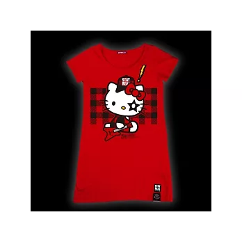 HELLO KITTY X STAYREAL PUNK KITTY 龐克凱蒂-紅色-紫標長版XS號