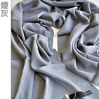 【Seoul Show】四季百搭8色100%純羊毛圍巾 (煙灰)