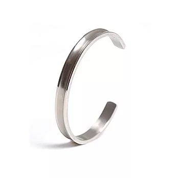 A+ accessories 月光氣質 霧銀面細版搶眼時尚手環