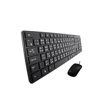 ATake AKM-6800BK 巧克力立方有線鍵鼠組-黑