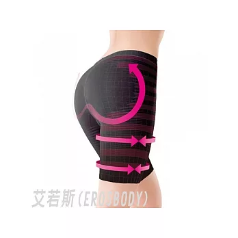 【EROSBODY】艾若斯健美女性鍺鈦銀提臀美腿五分褲