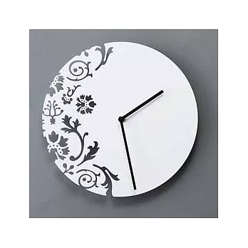 【雅瑪莎琪】雕花壁掛時鐘(白)