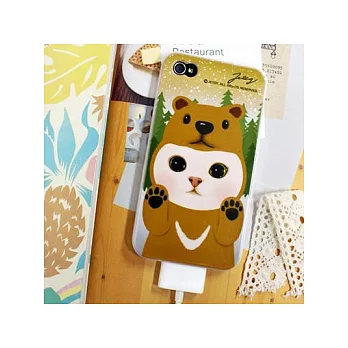 Jetoy,choo choo甜蜜貓戴帽iPhone4/4S手機殼VER.1_Brown bear