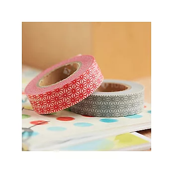 日本mt和紙膠帶 2p/[復古普普灰復古磚格紅]