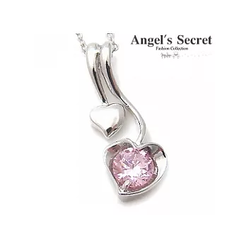 【Angel’s Secret】愛情果實˙甜心鋯石晶鑽項鍊-粉紅