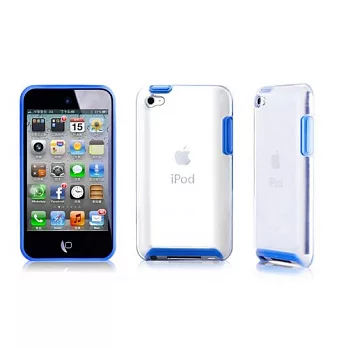 SIMPLE WEAR iPod touch 4代專用水晶保護殼-藍