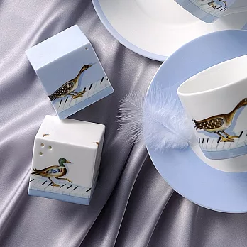 【FUGUE賦格】結婚進行曲/白色鴨子椒鹽罐/手繪骨瓷(2PCS.)白色