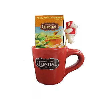 詩尚草本 celestial seasonings 歡樂聖誕杯組-紅(蜂蜜香草洋甘菊茶)