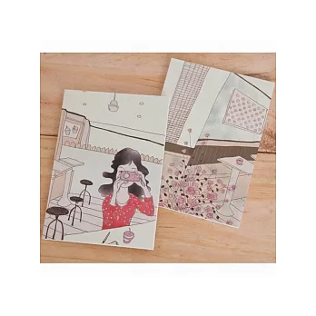 韓國《eeden》心底的人 - A6隨手繪橫紋筆記簿/記事本