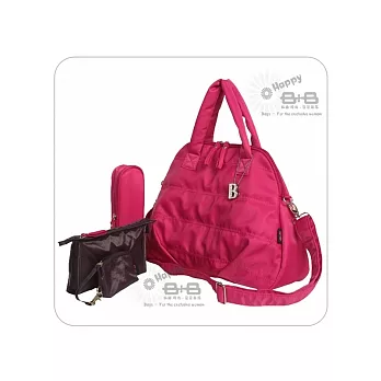 【B+B】【輕羽無重力媽媽包】-蜜桃紅蜜桃紅