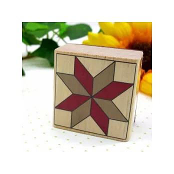 拼布圖形印章-檸檬星