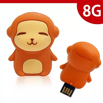 DIGILION | mini-eyes可變裝彈出式隨身碟 (8GB / Toby)