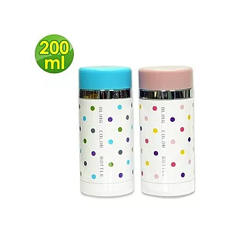 《CLC 》淡彩水玉真空保溫瓶200ml-粉色