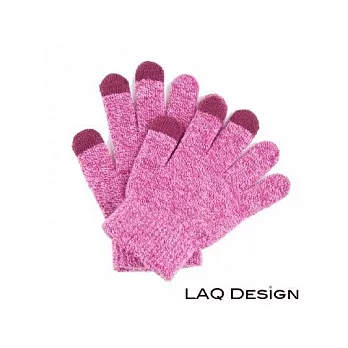 LAQ 3TIPS 三指觸控毛線手套 粉紅粉紅