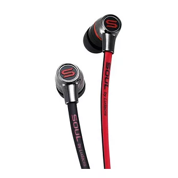 SOUL by Ludacris BIGBANG設計款 SL49 附麥克風 耳塞式耳機(黑紅色)