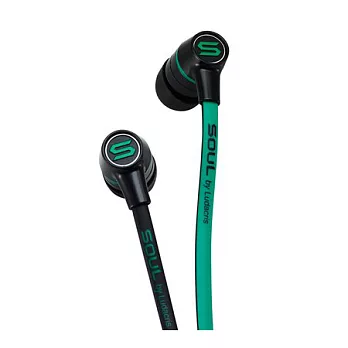 SOUL by Ludacris BIGBANG設計款 SL49 附麥克風 耳塞式耳機(黑綠色)