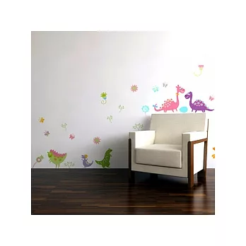 《DALI》創意無痕壁貼◆快樂小恐龍
