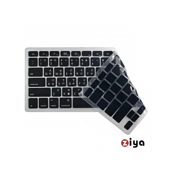 Apple MacBook-1 雙色矽膠鍵盤膜-經典黑 (可共用Pro-2、Air-1、Air-2)黑色
