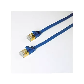 群加 C6A01FL Cat6a高速網路線（超薄扁線型）1米
