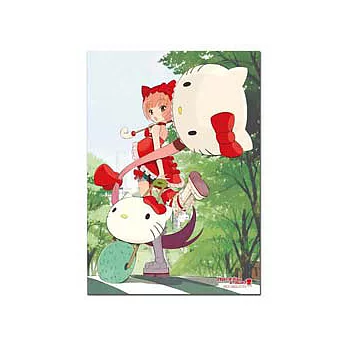 《With Hello Kitty！》-塑膠海報-貓村(探險旅程)