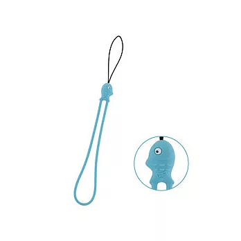 BONE / Fish Strap 糖果鯛魚燒防刮吊繩(藍)