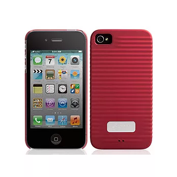 BONE / iPhone 4/4S Ripple 潮.紋.格 保護套(紅)