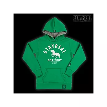 STAYREAL Classic Unicorn Hoodie 獨角獸經典帽T-綠色-黑標潮流版S號