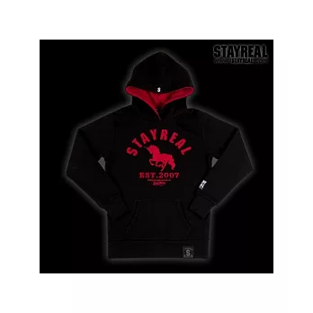 STAYREAL Classic Unicorn Hoodie 獨角獸經典帽T-黑色-黑標潮流版XL號