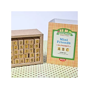 MiniFriends印章組-塗鴉字母大寫