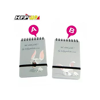 【HFPWP】名師設計精品 the little fella直式筆記本(小) 隨機出色 TPN3351灰