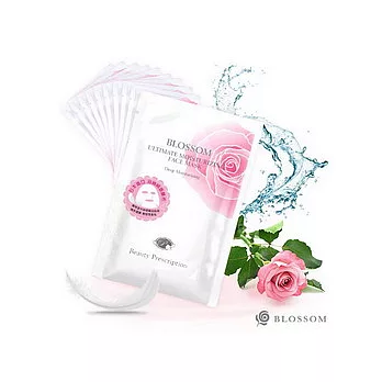 【BLOSSOM】六胜 月太 Q10彈力緊緻羽絲絨賦活面膜(30ML/片，10片裝)