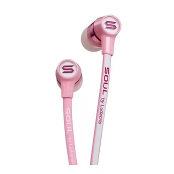 SOUL by Ludacris 動感型SL49 附麥克風 耳塞式耳機(粉紅色)
